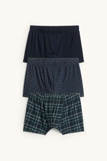 Herren - Multipack 3er - Trunks - dunkelblau