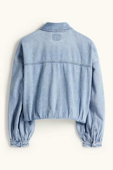 Kobiety - Kurtka dżinsowa - niebieski