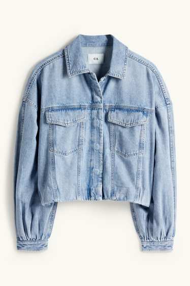 Kobiety - Kurtka dżinsowa - niebieski