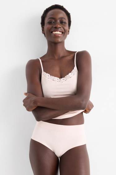 Femmes - Lot de 3 - shortys - gris / rose