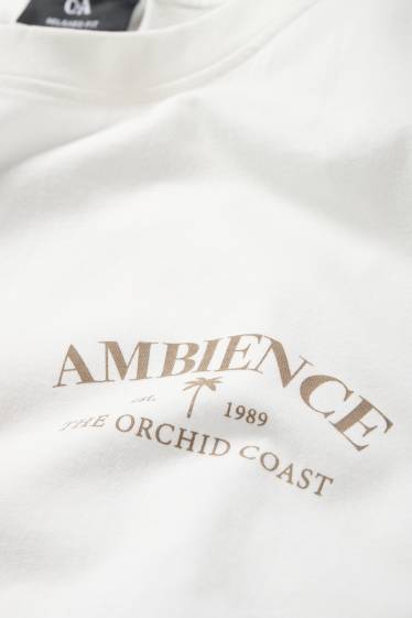 Unisex - Tričko - relaxed fit - krémově bílá