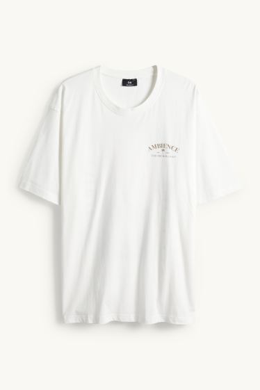 Unisex - Tričko - relaxed fit - krémově bílá