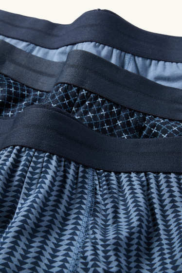 Herren - Multipack 3er - Trunks - dunkelblau