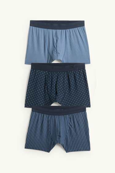 Herren - Multipack 3er - Trunks - dunkelblau