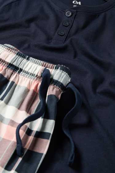 Heren - Shortama - donkerblauw