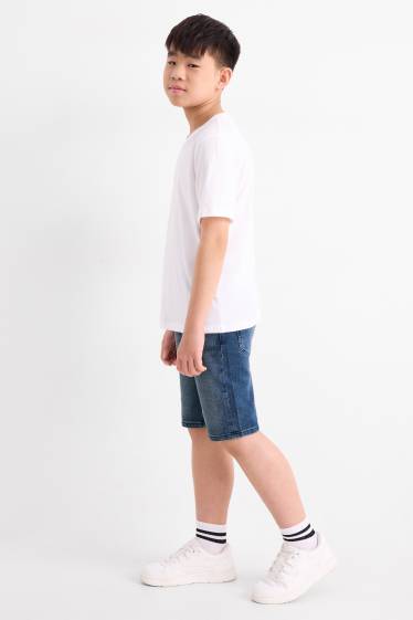 Copii - Băieți - Multipack 2 perechi - bermude de blugi - albastru / negru