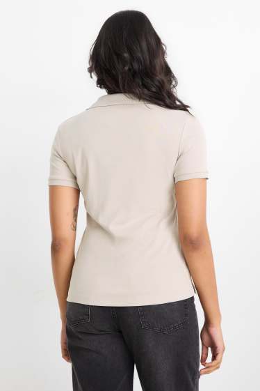 Femmes - Polo - regular fit - gris
