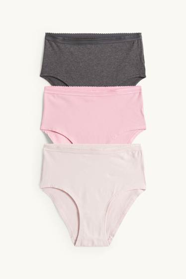 Donna - Confezione da 3 - slip - rosa