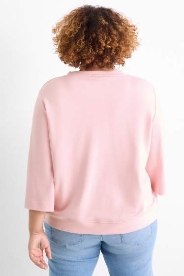 Damen - Langarmshirt - Relaxed Fit - rosa