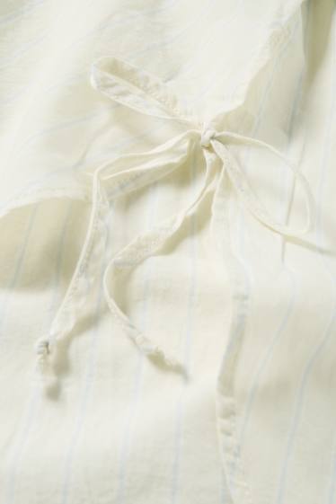 Donna - Camicetta - a righe - giallo chiaro