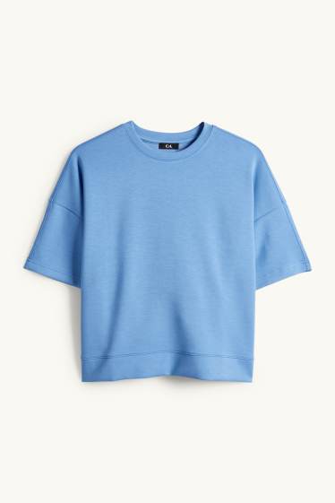 Damen - Sweatshirt - hellblau