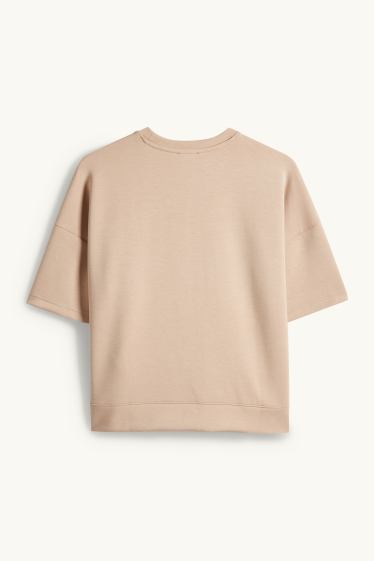 Damen - Sweatshirt - beige