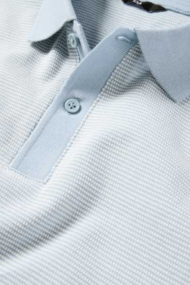 Pánské - Polokošile - regular fit - strukturovaná - světle modrá