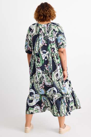 Damen - A-Linien-Kleid - gemustert - bunt