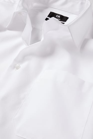 Herren - Businesshemd - Regular Fit - Kent - bügelleicht - weiß