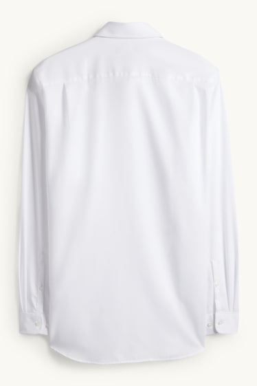 Herren - Businesshemd - Regular Fit - Kent - bügelleicht - weiß