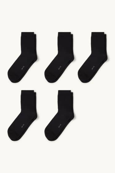 Damen - Multipack 5er - Socken - schwarz