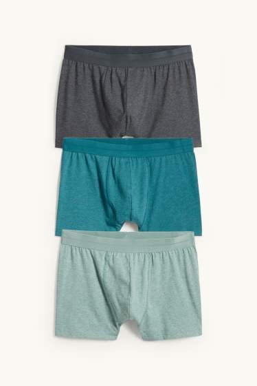 Herren - Multipack 3er - Trunks - helltürkis