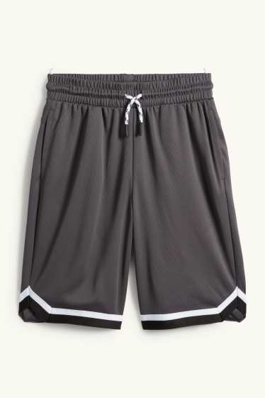 Děti - chlapci - Bermudy - tmavošedá