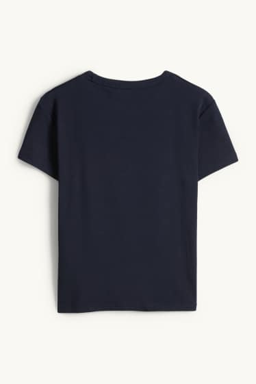 Femei - Tricou - slim fit - albastru închis