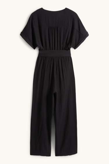 Dona - Granota amb cinturó - texturada - negre