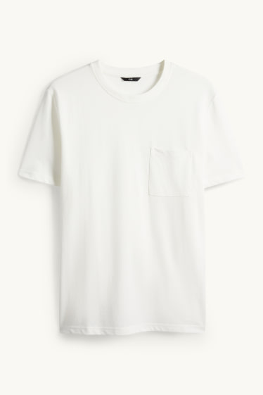 Men - T-shirt - regular fit - white