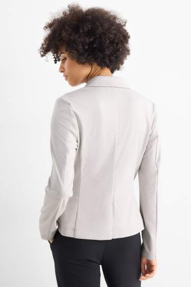 Mujer - Americana de jersey - regular fit - gris claro