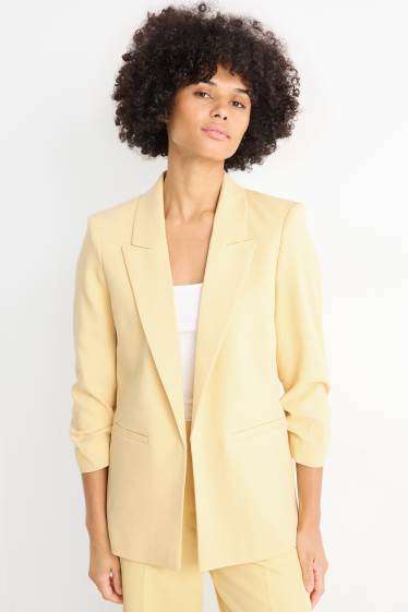 Donna - Blazer business - regular fit - giallo chiaro