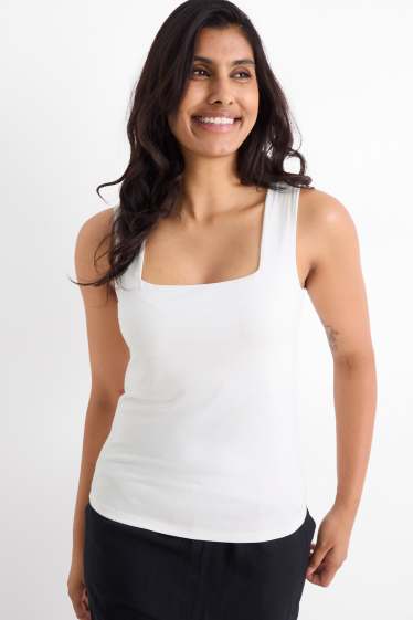 Femmes - Lot de 2 - hauts - blanc / noir