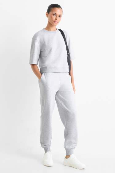 Femmes - Pantalon de jogging - gris clair chiné