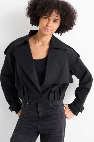 Donna - Trench corto - nero