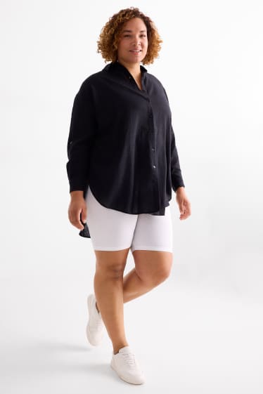 Femei - Multipack 2 perechi - pantaloni scurți de ciclism - alb / negru