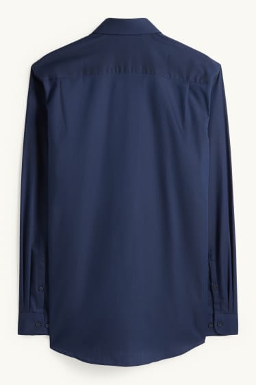 Herren - Businesshemd - Regular Fit - Kent - bügelleicht - dunkelblau