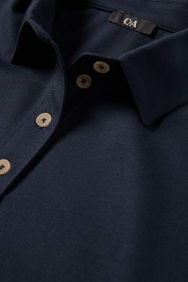 Damen - Poloshirt - Relaxed Fit - dunkelblau