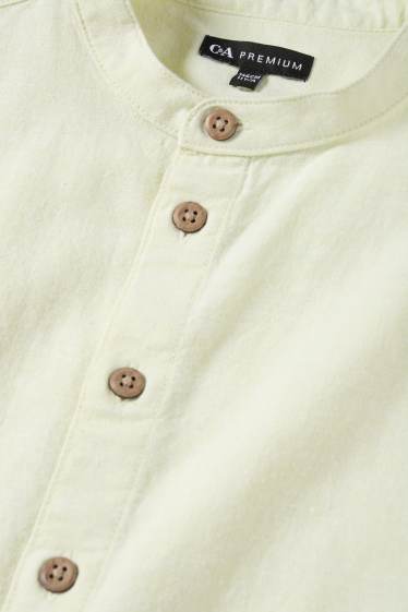 Enfants garçons - Chemisier avec teneur en lin - jaune clair