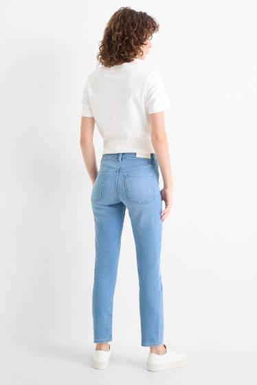 Damen - Slim Jeans - Mid Waist - Jog Denim - hellblau