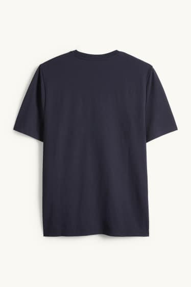 Men - T-shirt - regular fit - dark blue