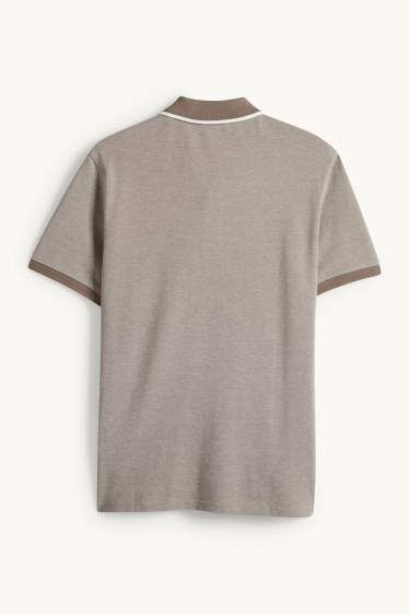 Herren - Poloshirt - Regular Fit - beige