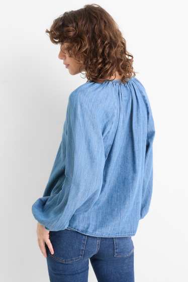 Women - Tunic - denim look - blue