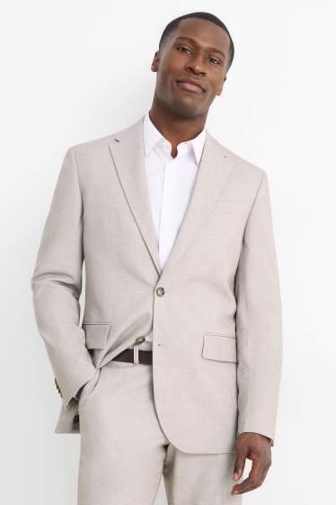 Uomo - Giacca coordinabile - regular fit - Flex - grigio