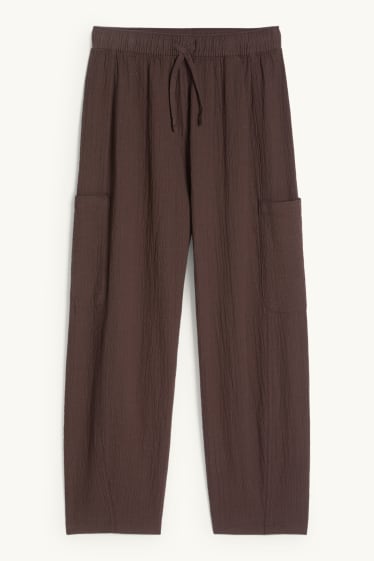 Copii - Fete - Pantaloni de stofă - maro