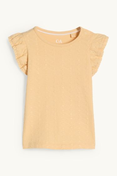 Bebés niñas - Camiseta de manga corta para bebé - amarillo