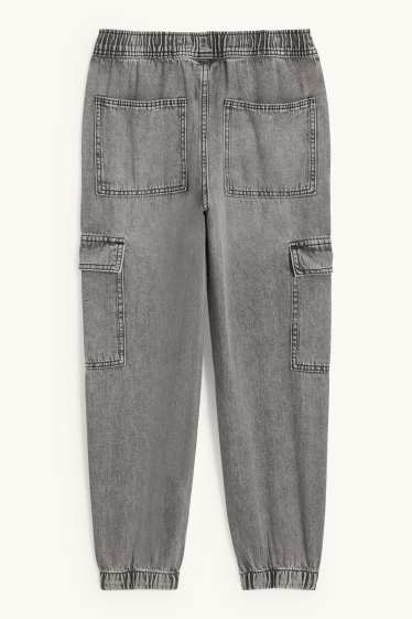 Children Boys - Cargo jeans - light gray