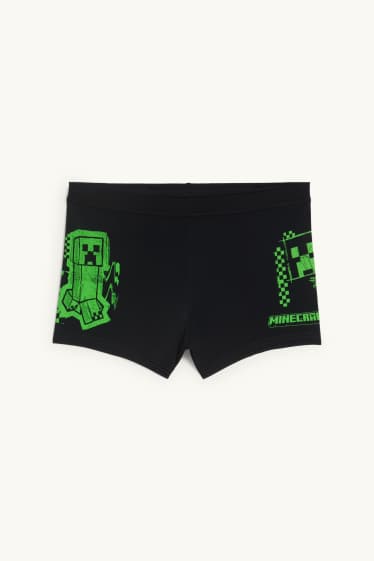 Enfants garçons - Minecraft - short de bain - LYCRA® XTRA LIFE™ - noir