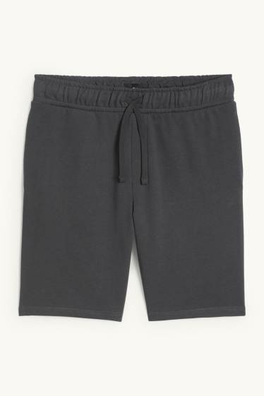 Uomo - Shorts di felpa - grigio scuro