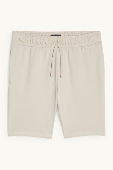Uomo - Shorts di felpa - grigio
