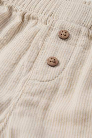 Baby Boys - Baby trousers - striped - beige