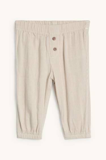 Baby Boys - Baby trousers - striped - beige