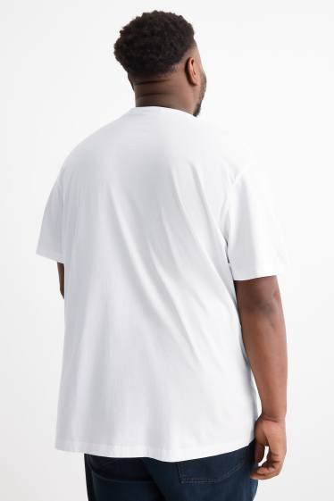 Herren - Multipack 5er - T-Shirt - Regular Fit - weiß / schwarz