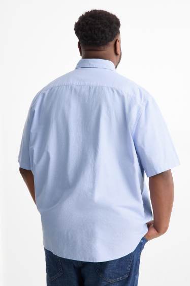 Hommes - Chemise - regular fit - col button-down - bleu clair